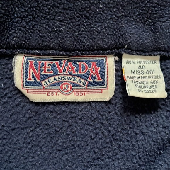 Vintage Nevada Jeanswear Fleece / Medium / Quarter Zip Pullover - Picture 4 of 8